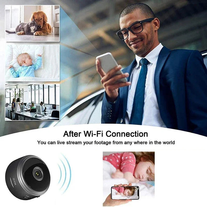 9 WiFi Mini Camera Wireless Video Recorder Voice Recorder Security Monitoring Camera Smart Home For Infants And Pets